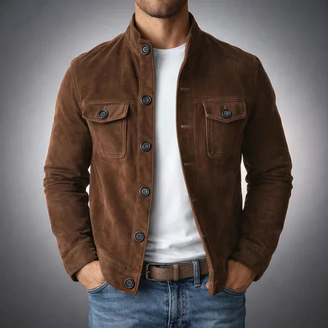 Lorenzo- Chaqueta de Ante Clásica