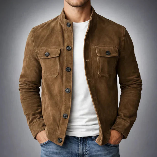 Lorenzo- Chaqueta de Ante Clásica