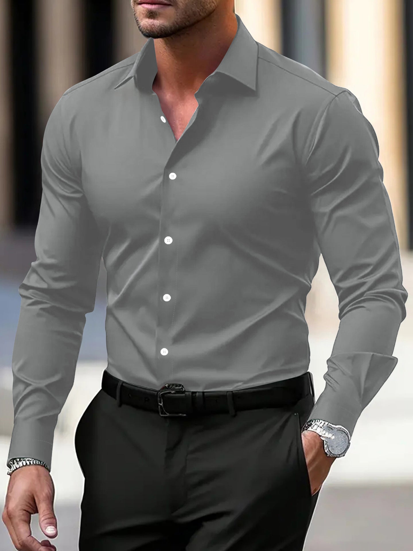 Men’s Velvet Cardigan Sweater – Soft Long Sleeve Casual Style