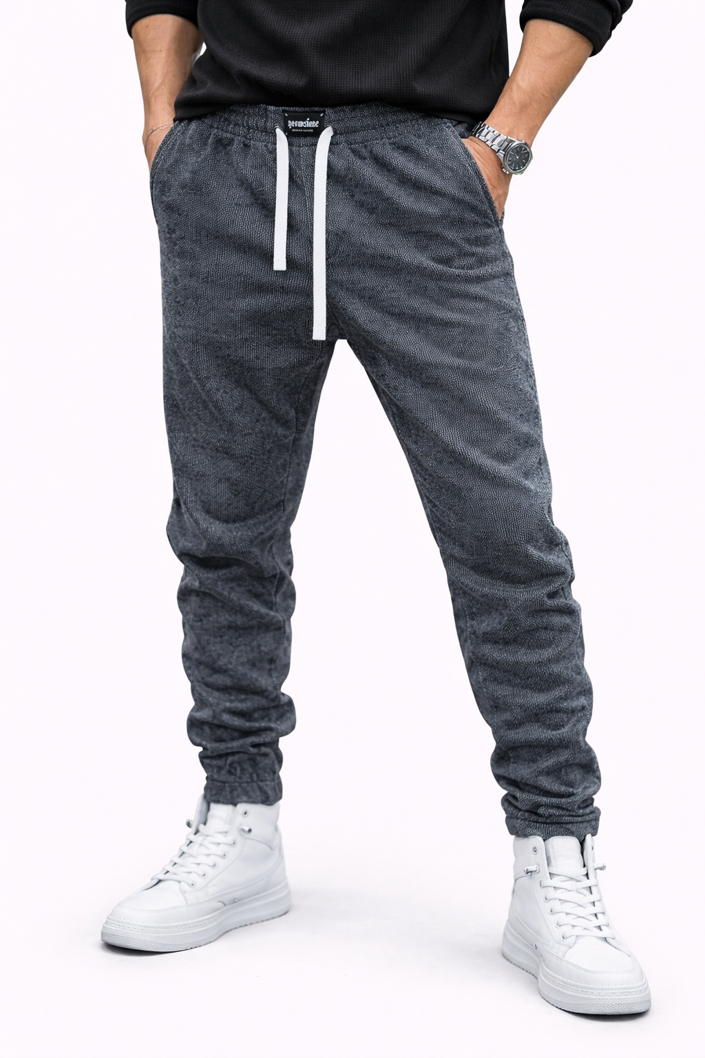 Hugo-Pantalones chandal de corte holgado