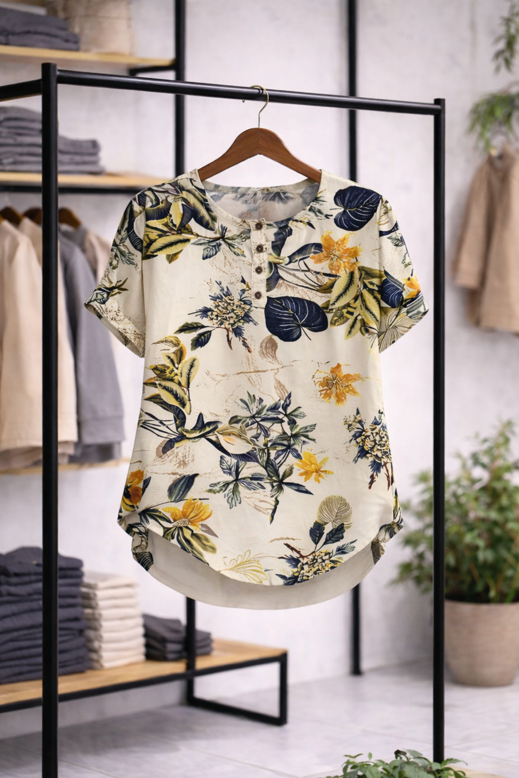 Yara - Top floral casual de verano