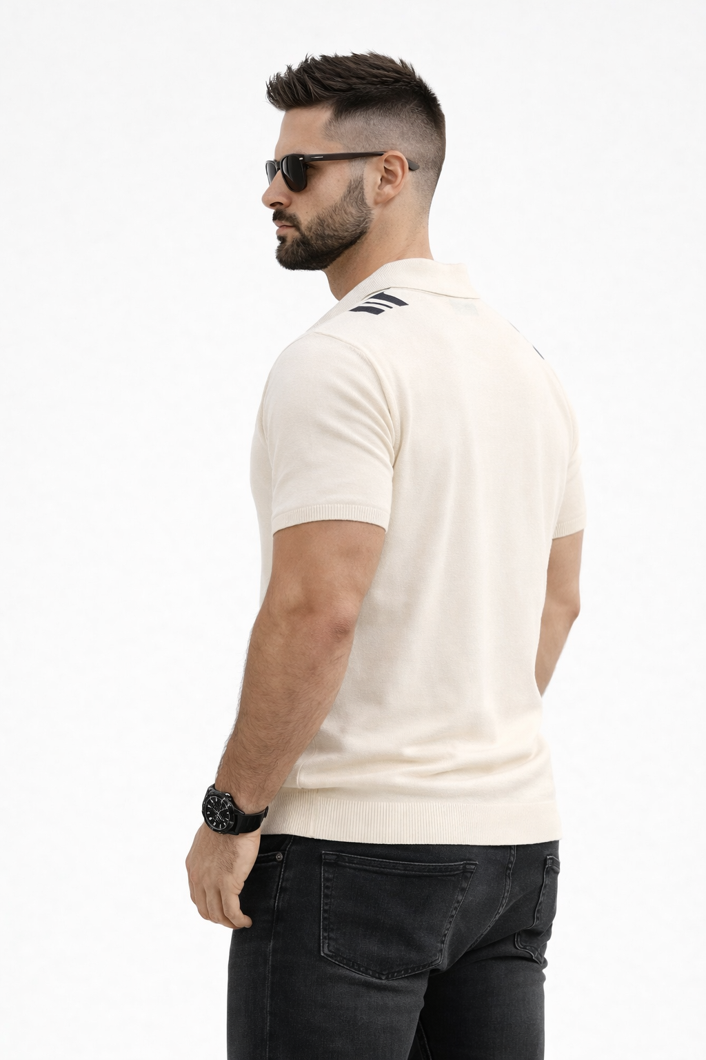 Jonathan-Polo textura Jersey con cuello