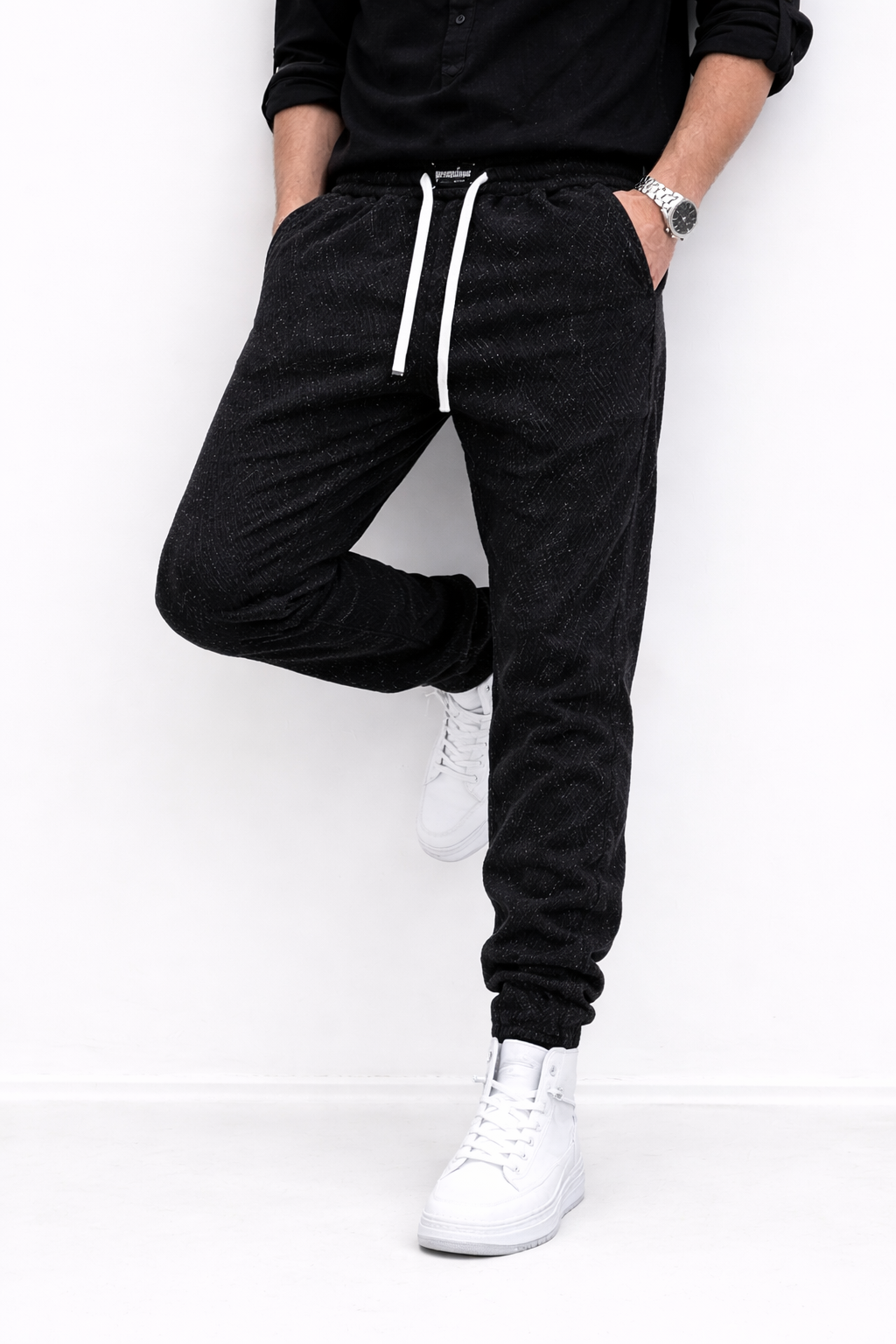 Hugo-Pantalones chandal de corte holgado