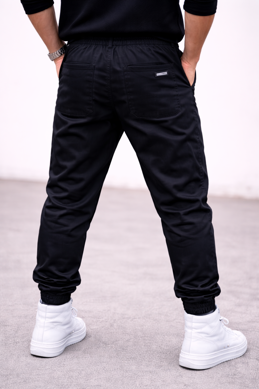 Enrique-Pantlaón largo casual de corte cómodo