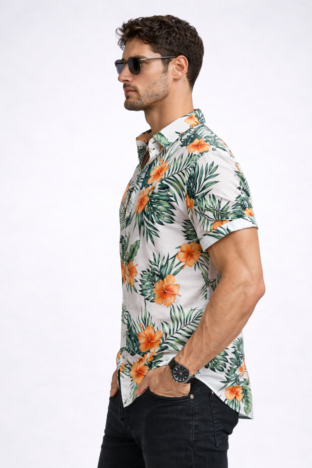 Edgar- Camisa Tropical de botones
