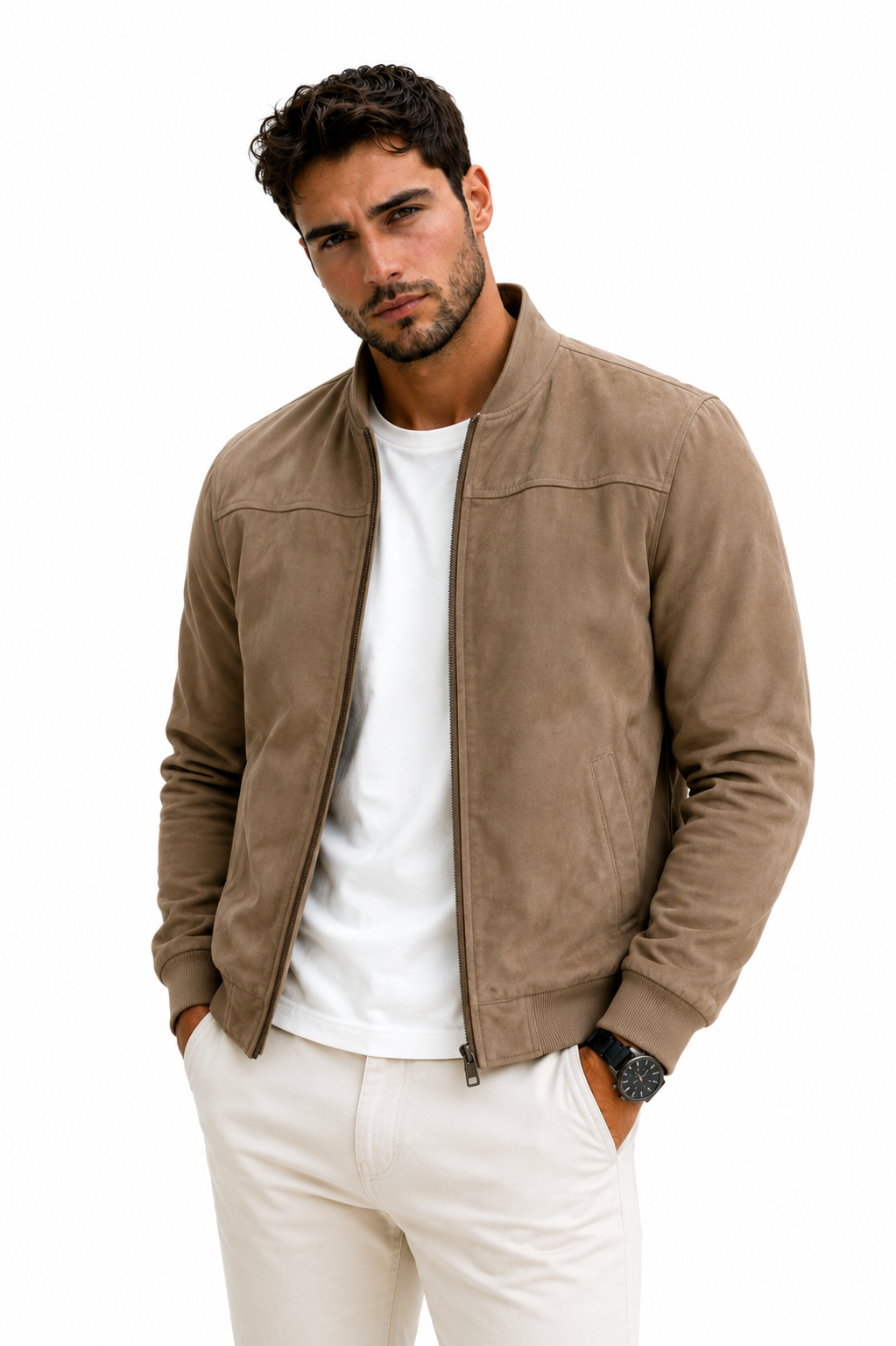 Almeida- Cazadora bomber estilo moderno