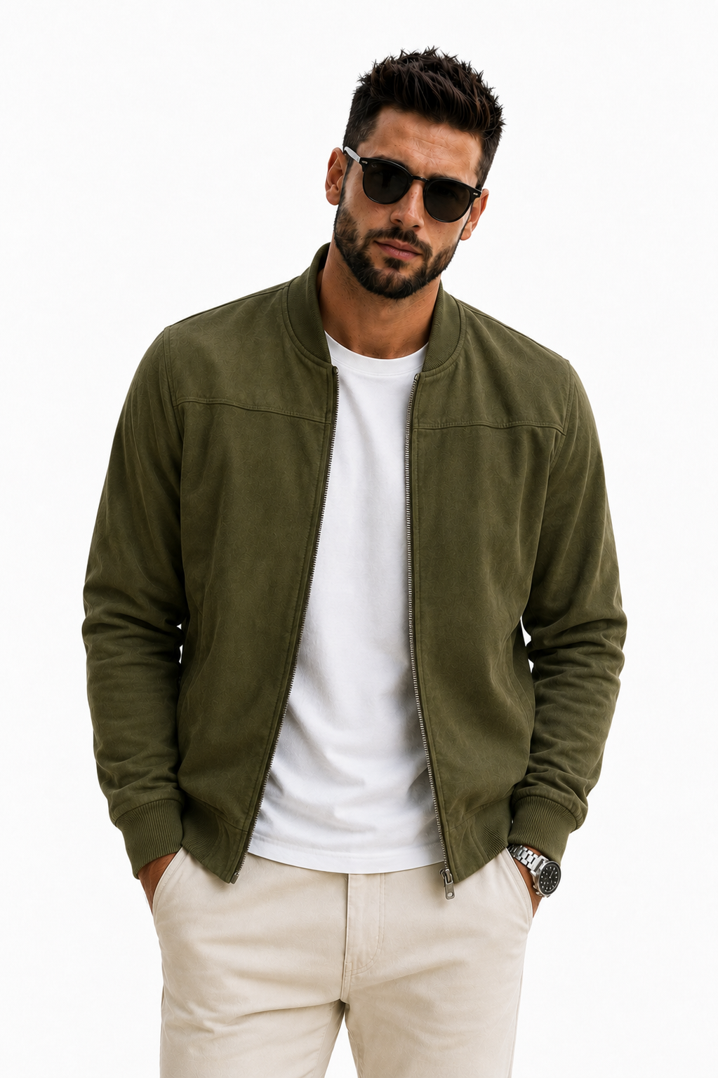 Almeida- Cazadora bomber estilo moderno