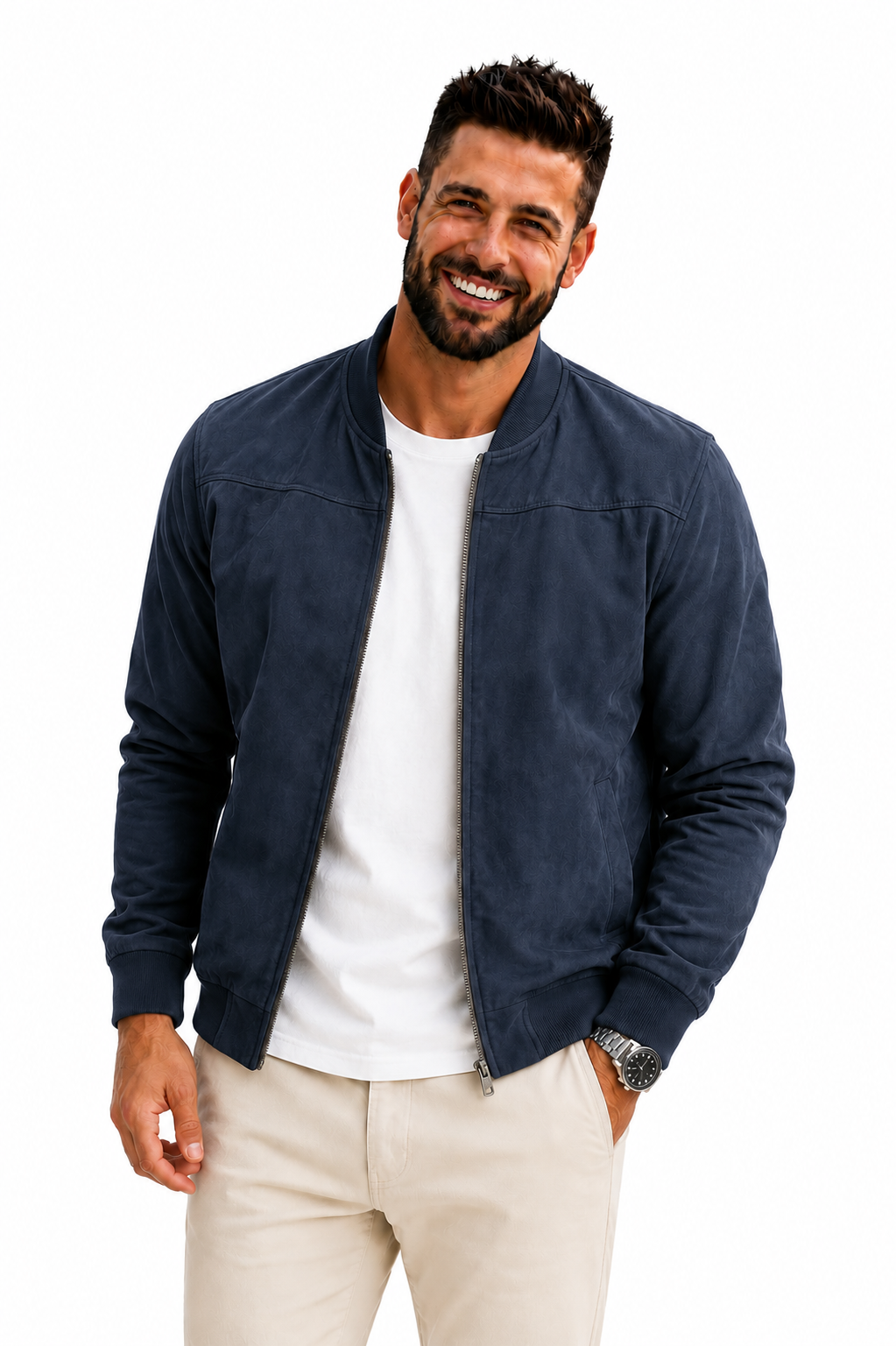 Almeida- Cazadora bomber estilo moderno