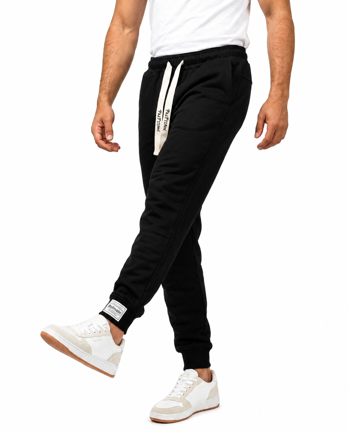 García- Pantalones chandal con detalles elegantes