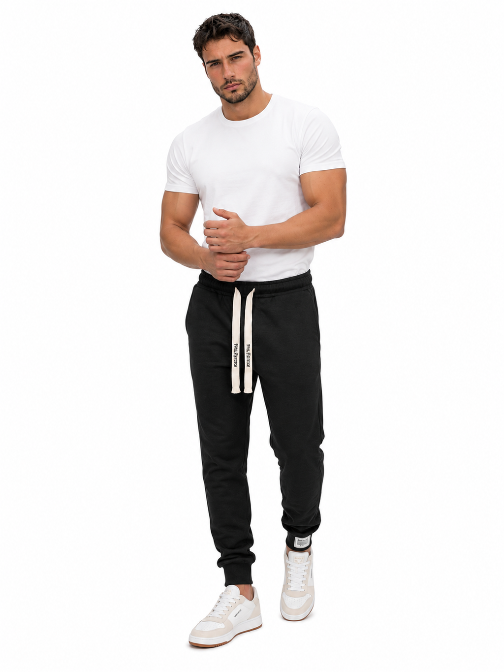 García- Pantalones chandal con detalles elegantes