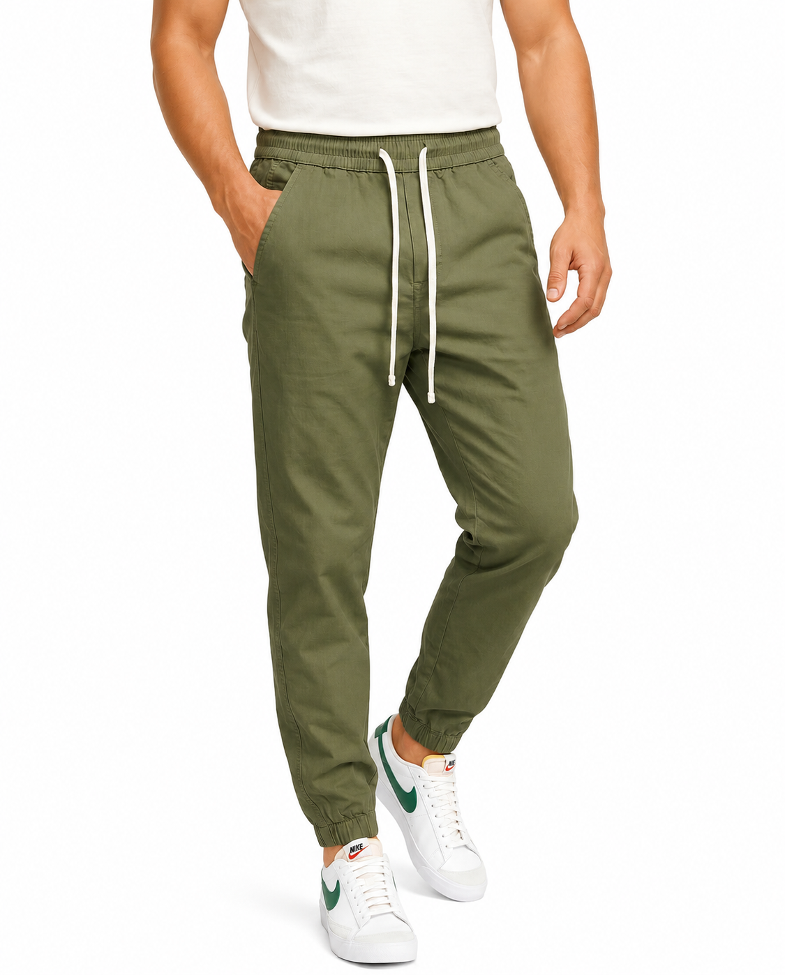 Jacobo- Pantalones de puño cómodos con cordón