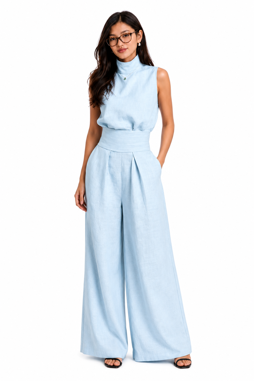 Mariana - Conjunto minimalista de lino