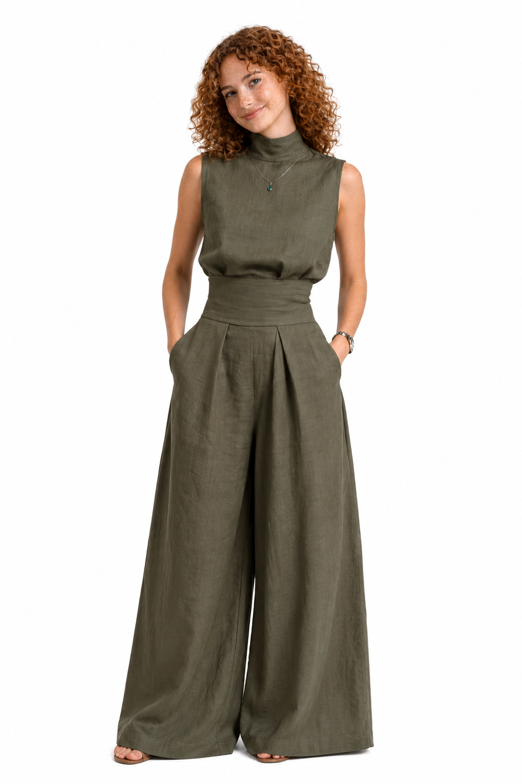 Mariana - Conjunto minimalista de lino