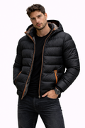Eleazar-Chaqueta acolchada con capucha