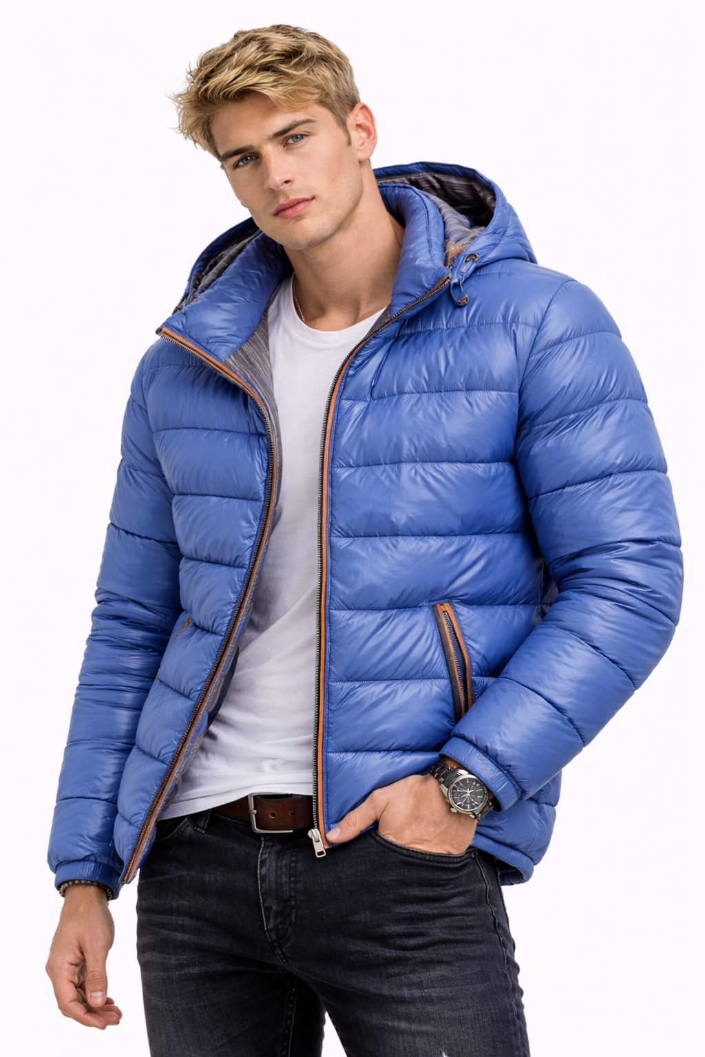 Eleazar-Chaqueta acolchada con capucha