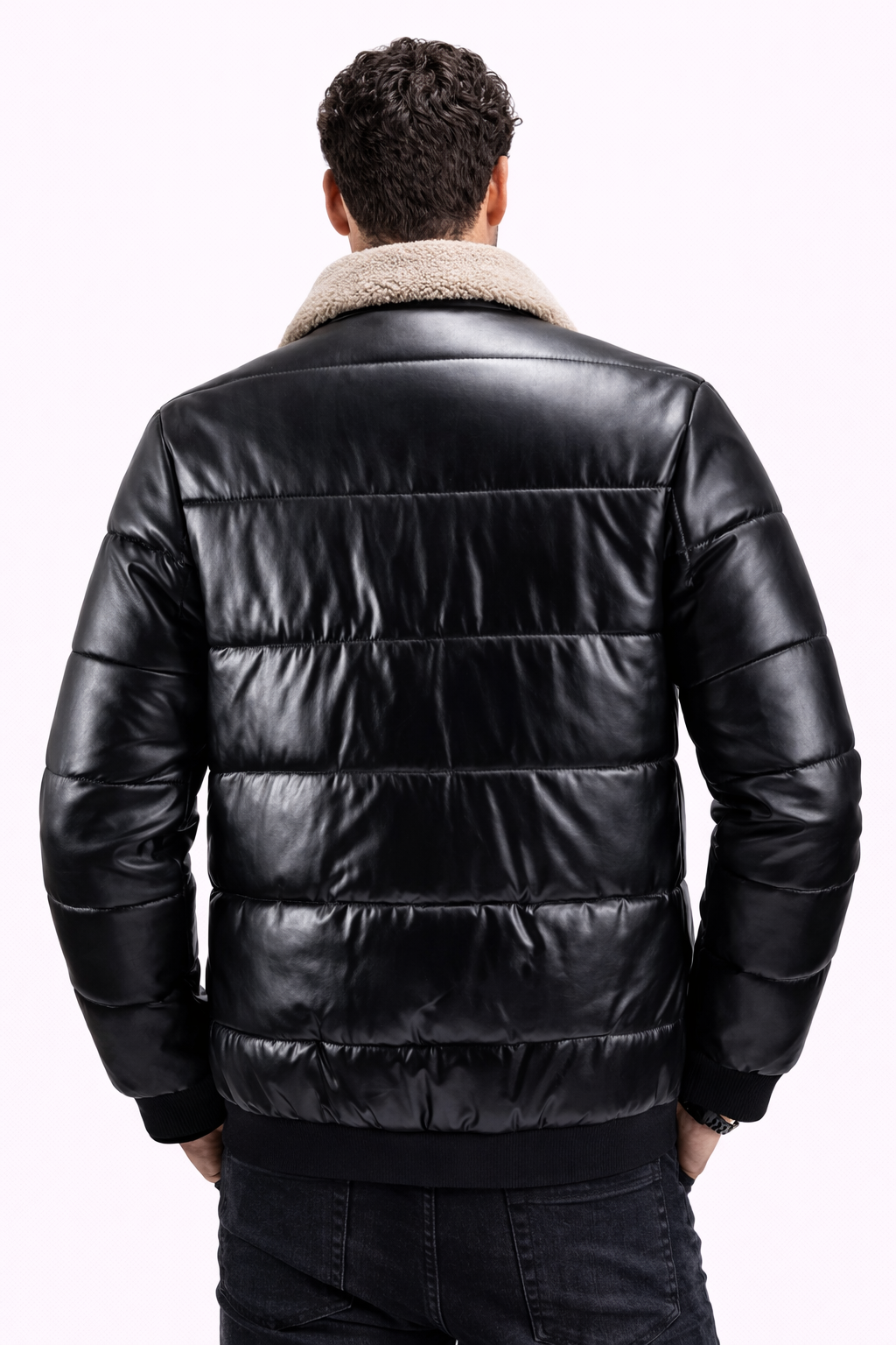Alberto-Chaqueta de cuero vintage