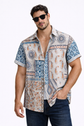 Manuel-Camisa con estampado tipo pañuelo