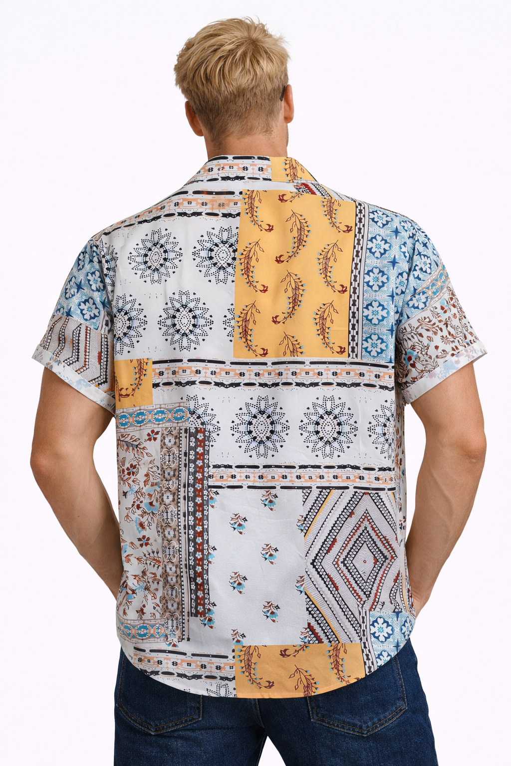 Manuel-Camisa con estampado tipo pañuelo