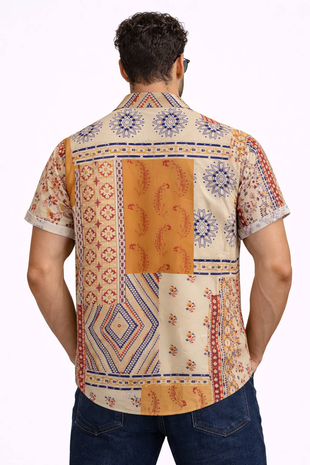 Manuel-Camisa con estampado tipo pañuelo