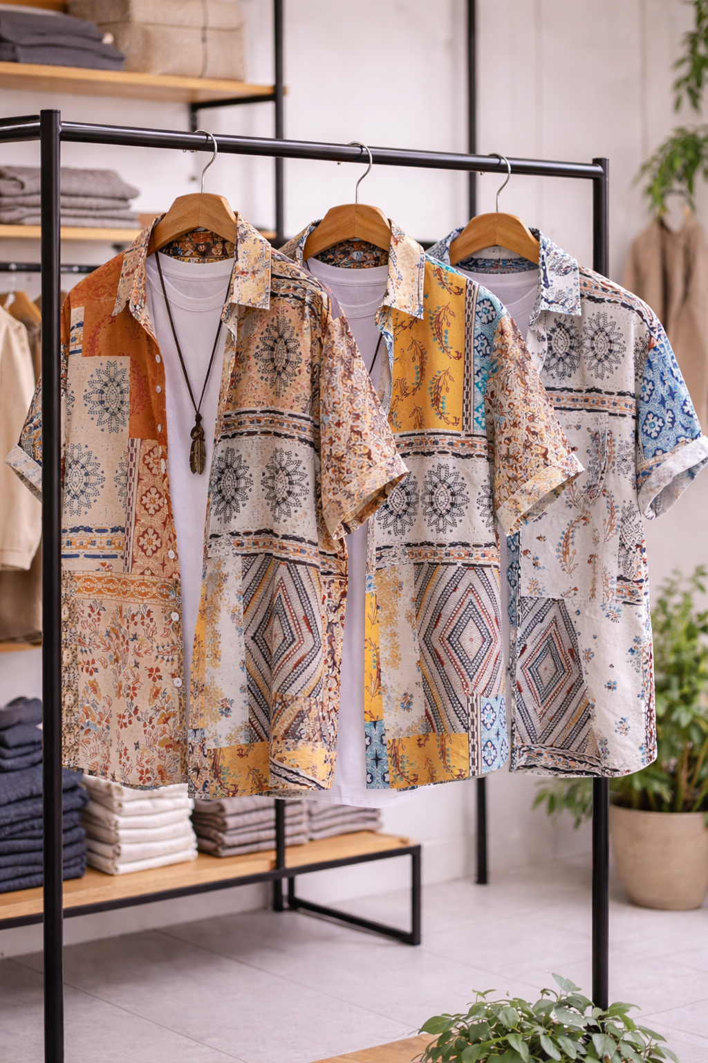 Manuel-Camisa con estampado tipo pañuelo
