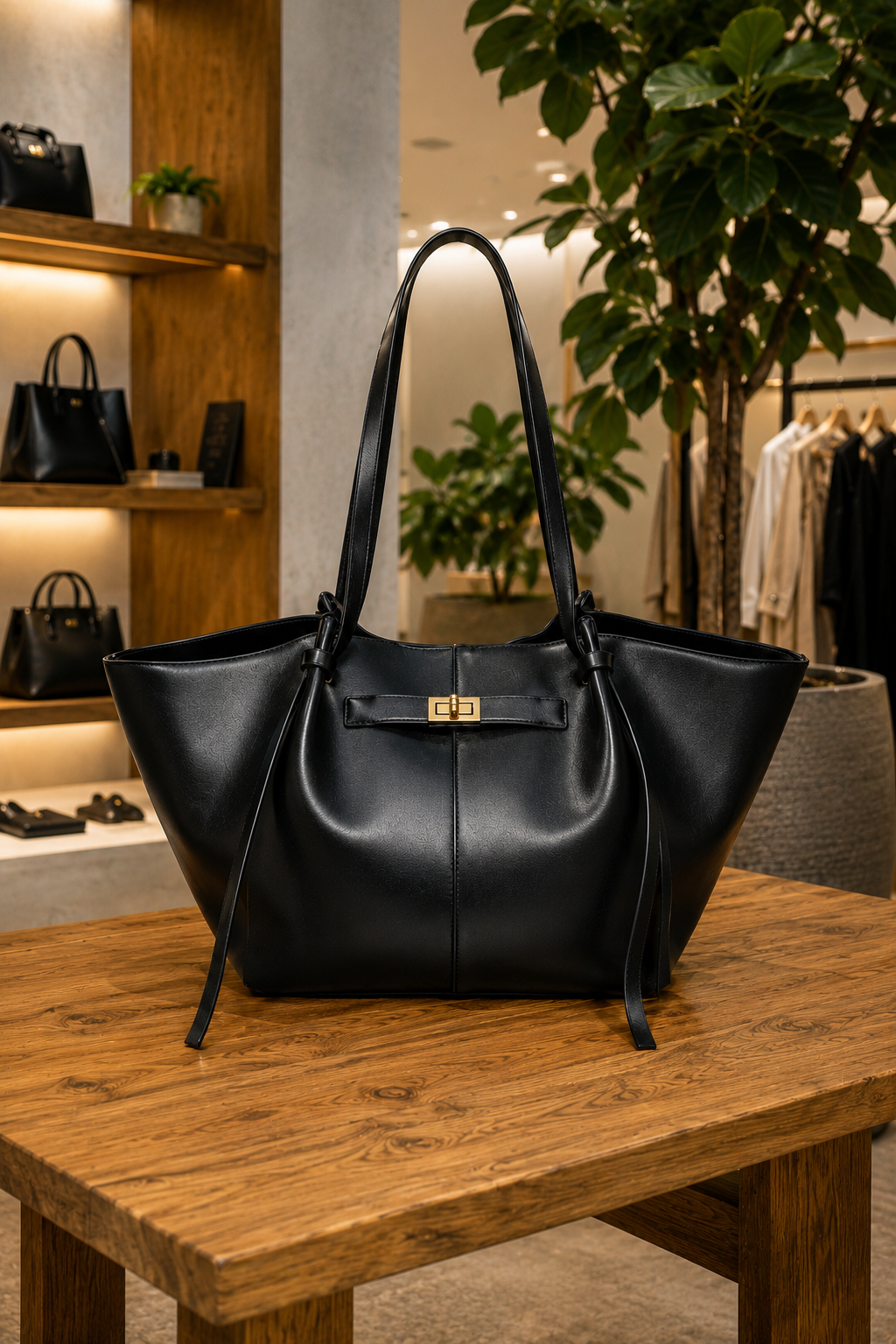 Méndez- Bolso elegante de cuero vegano