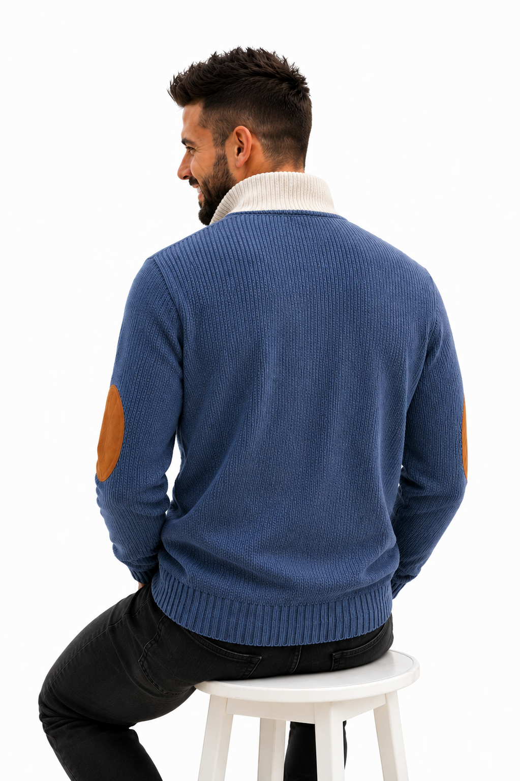 Gerard- Suéter Tipo Polo casual manga larga y botones