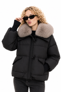 Esther- Abrigo de invierno con cuello de pelo ultra suave