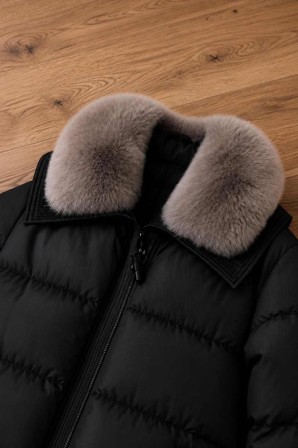 Esther- Abrigo de invierno con cuello de pelo ultra suave