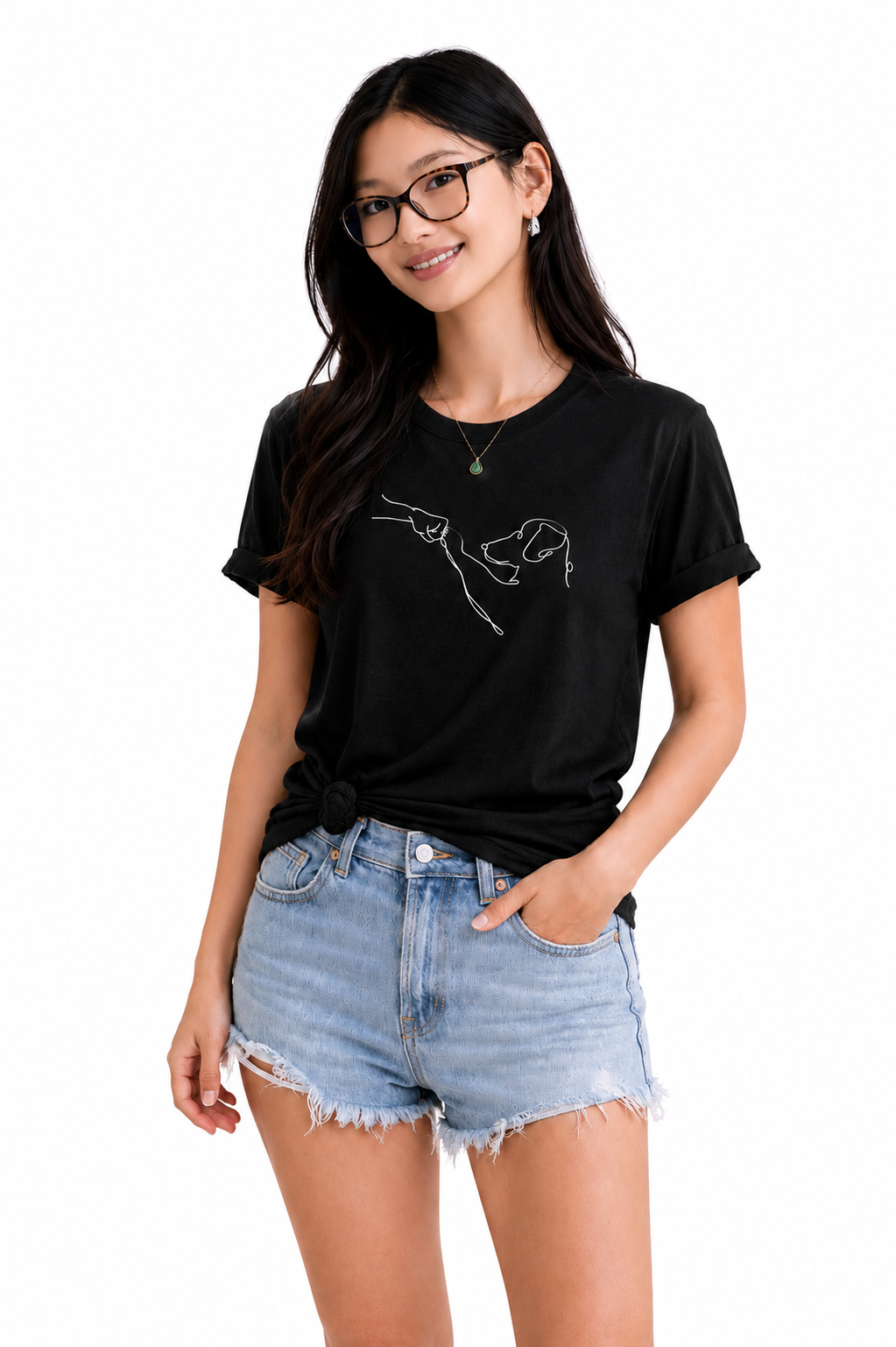 Sonia- Blusa cómoda, versátil, con un diseño canino