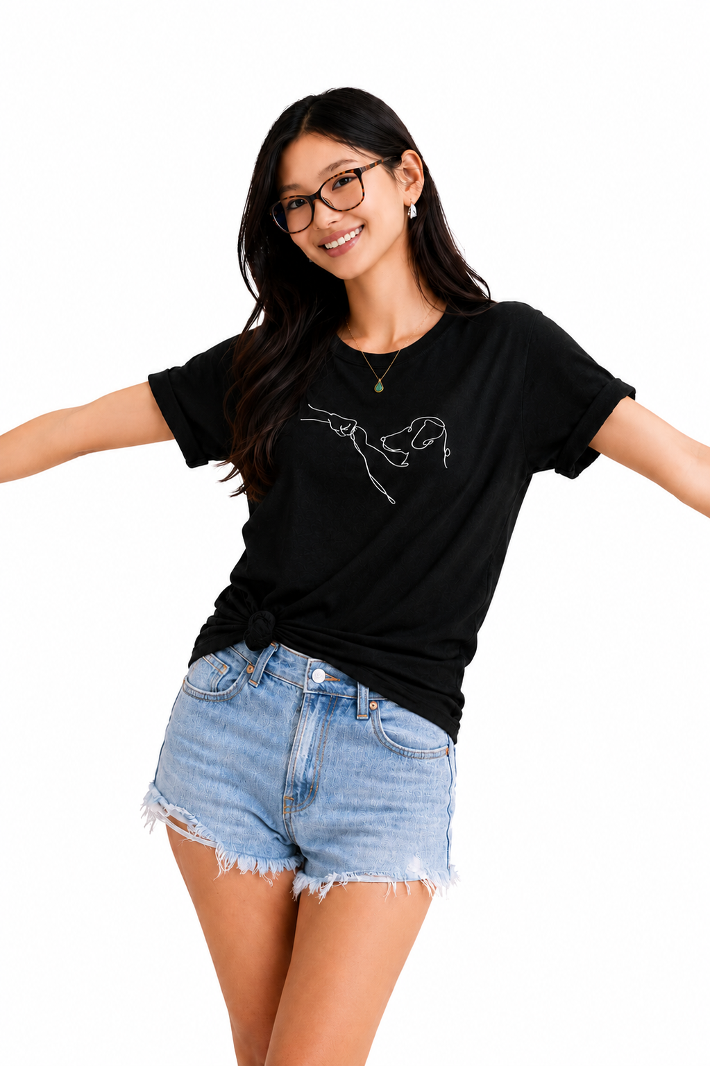 Sonia- Blusa cómoda, versátil, con un diseño canino