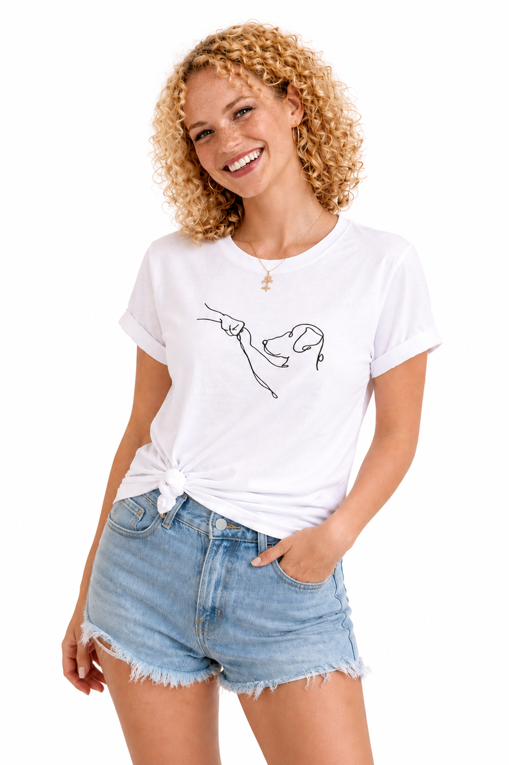 Sonia- Blusa cómoda, versátil, con un diseño canino