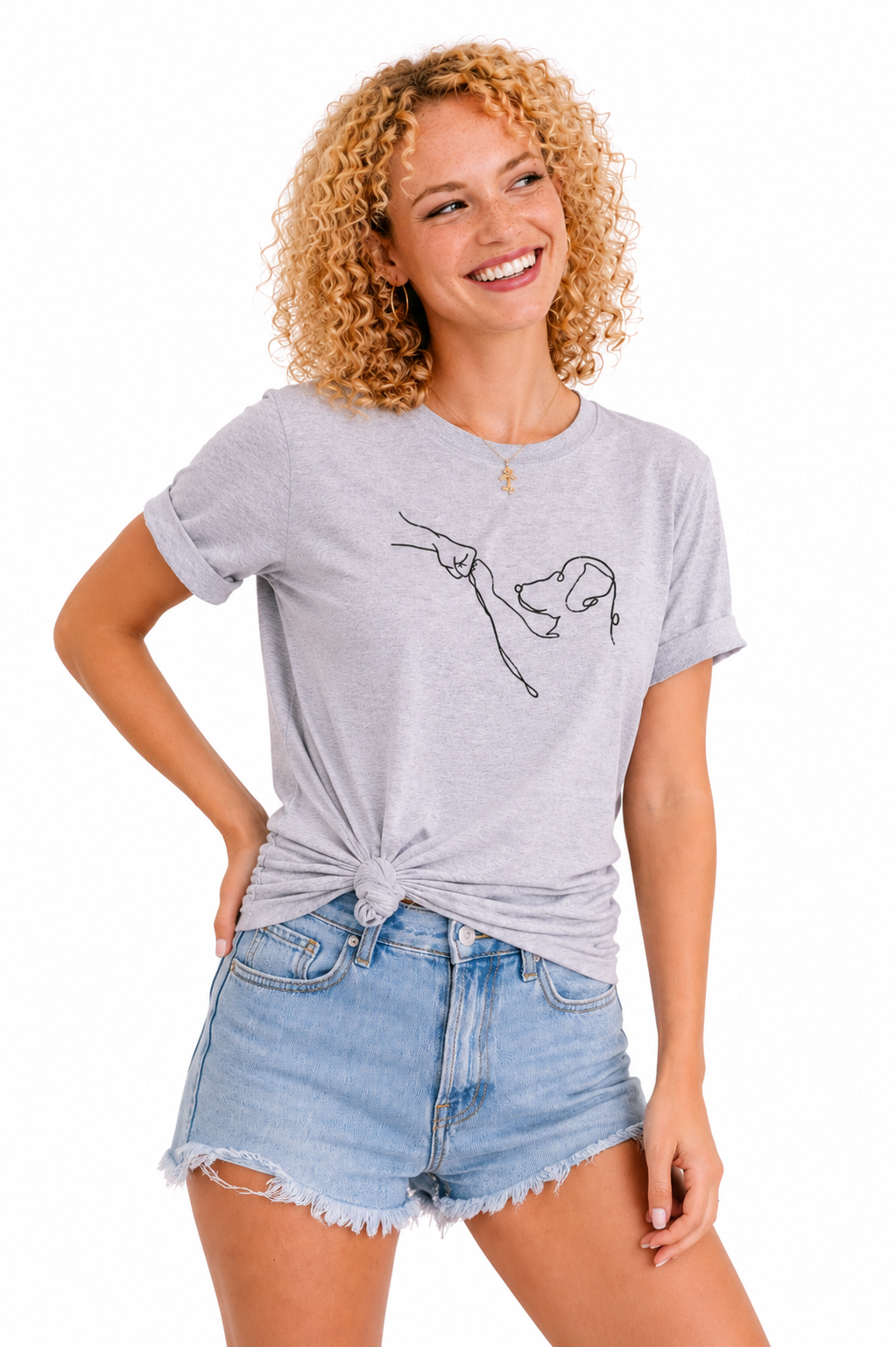 Sonia- Blusa cómoda, versátil, con un diseño canino