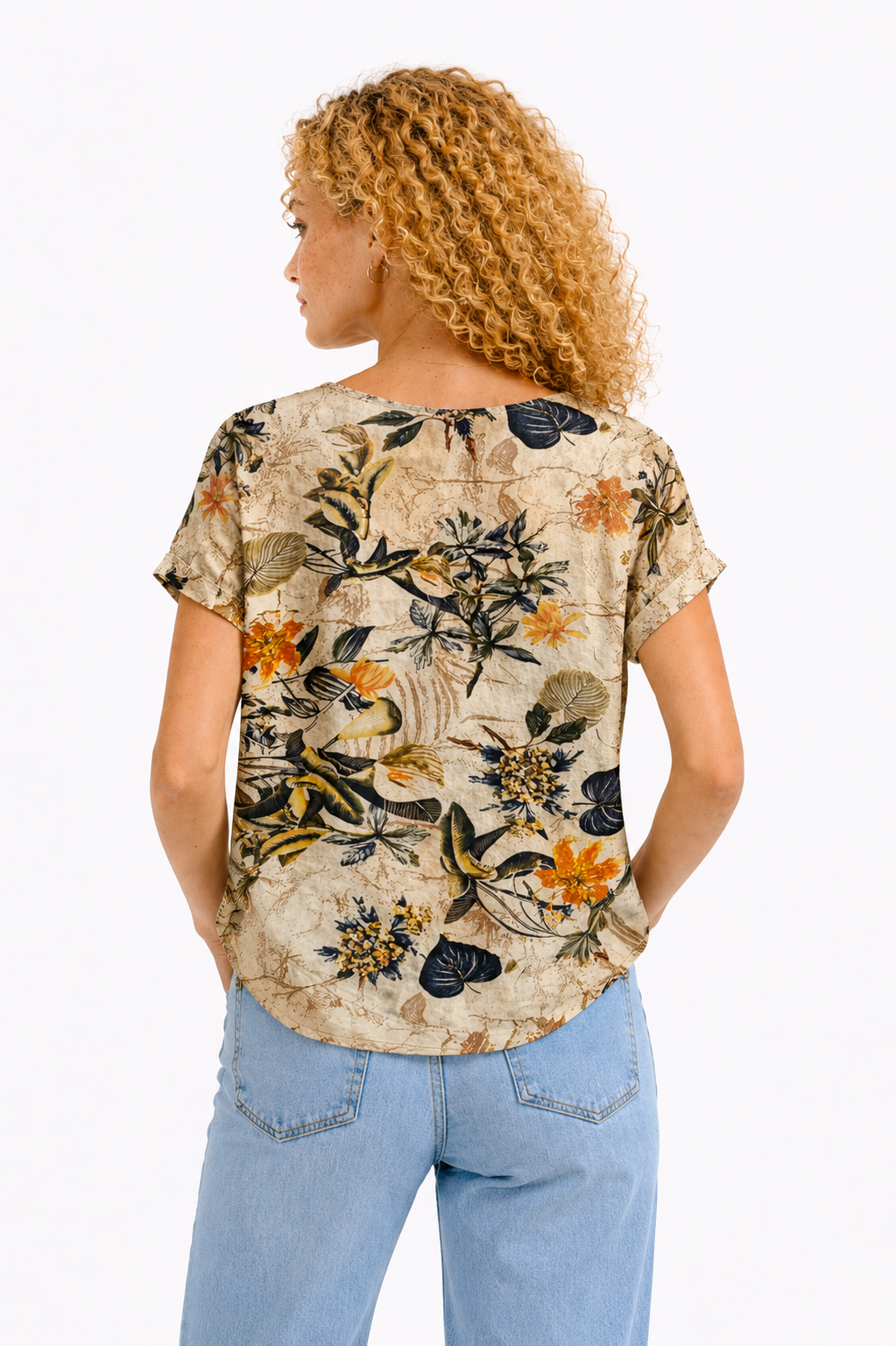 Yara - Top floral casual de verano