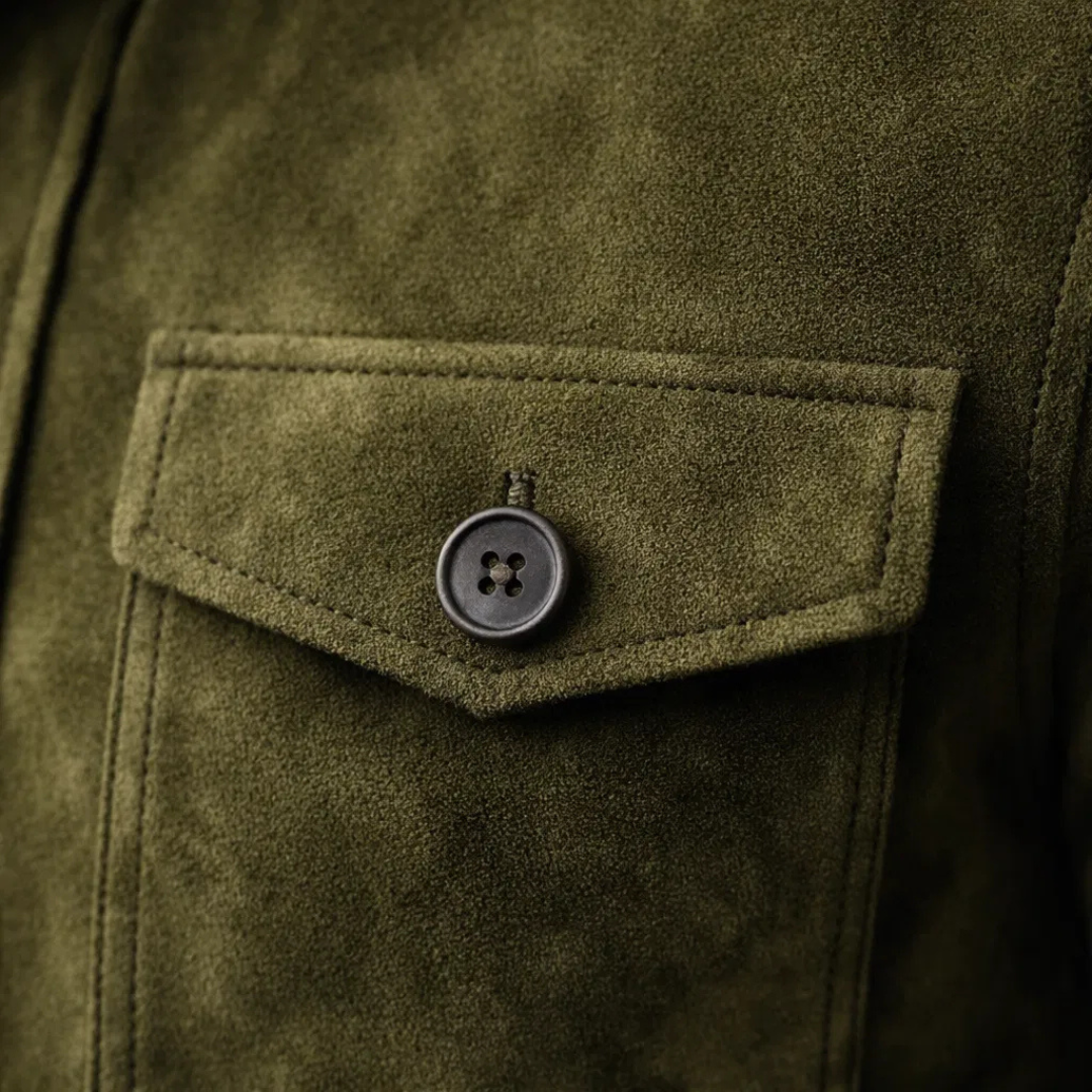 Lorenzo- Chaqueta de Ante Clásica