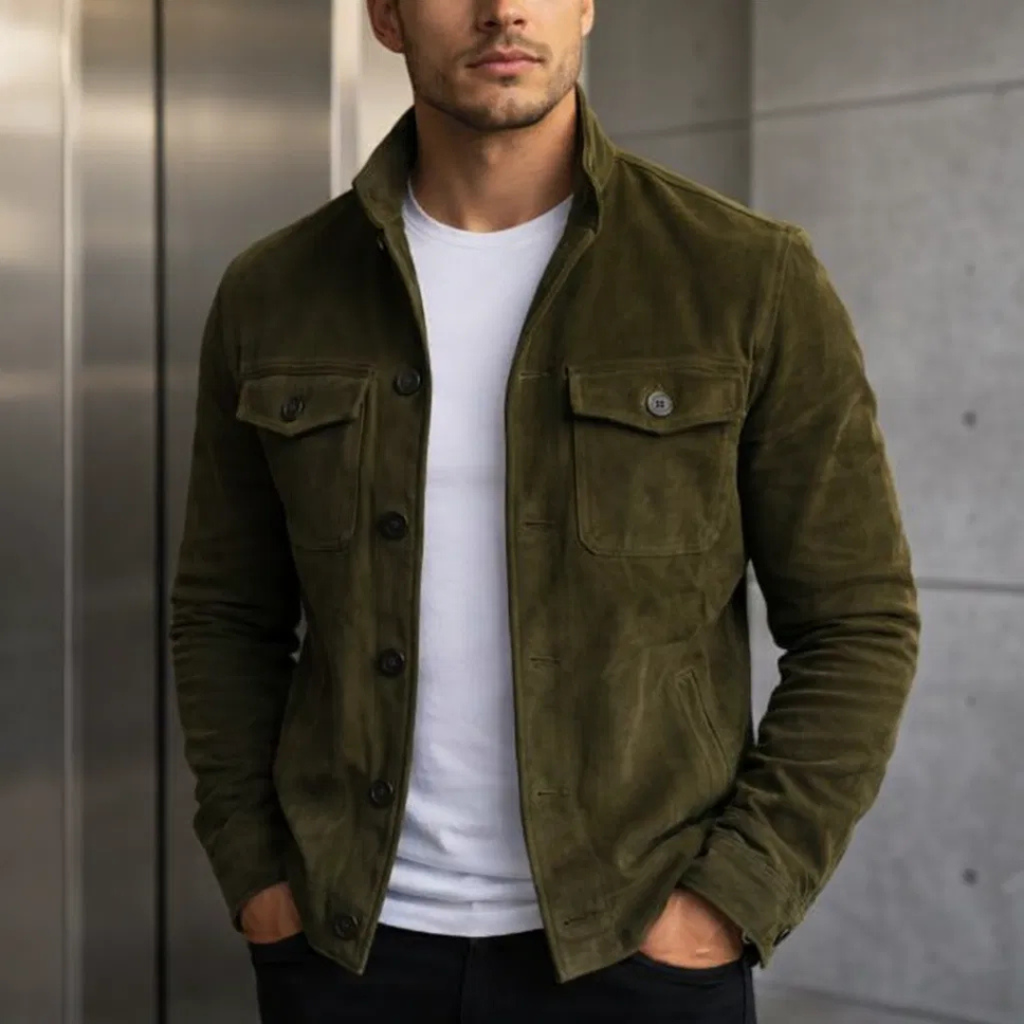 Lorenzo- Chaqueta de Ante Clásica