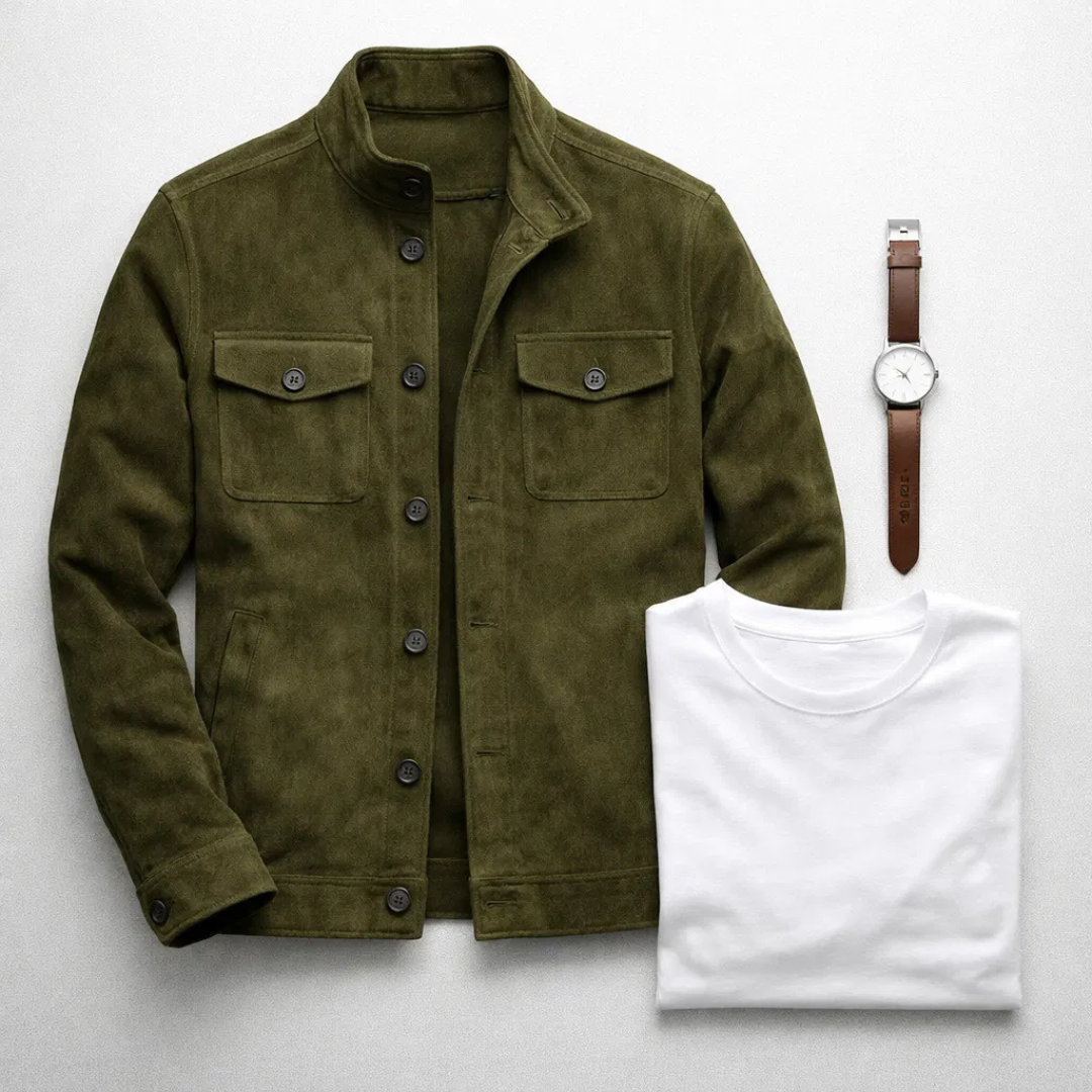 Lorenzo- Chaqueta de Ante Clásica