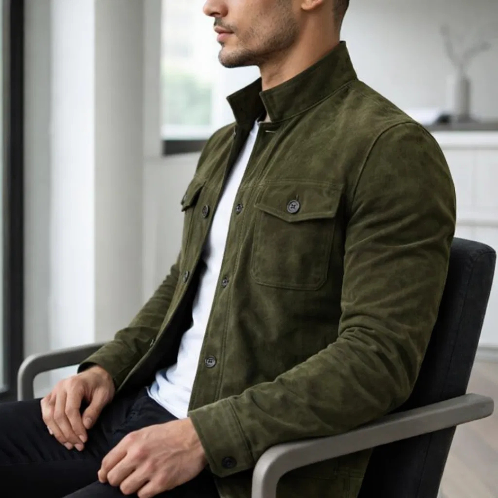 Lorenzo- Chaqueta de Ante Clásica