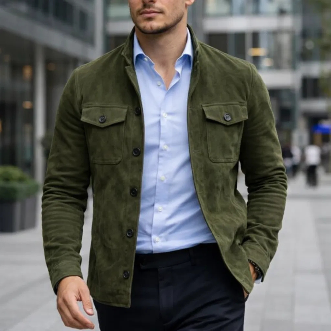 Lorenzo- Chaqueta de Ante Clásica