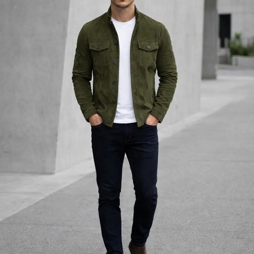 Lorenzo- Chaqueta de Ante Clásica