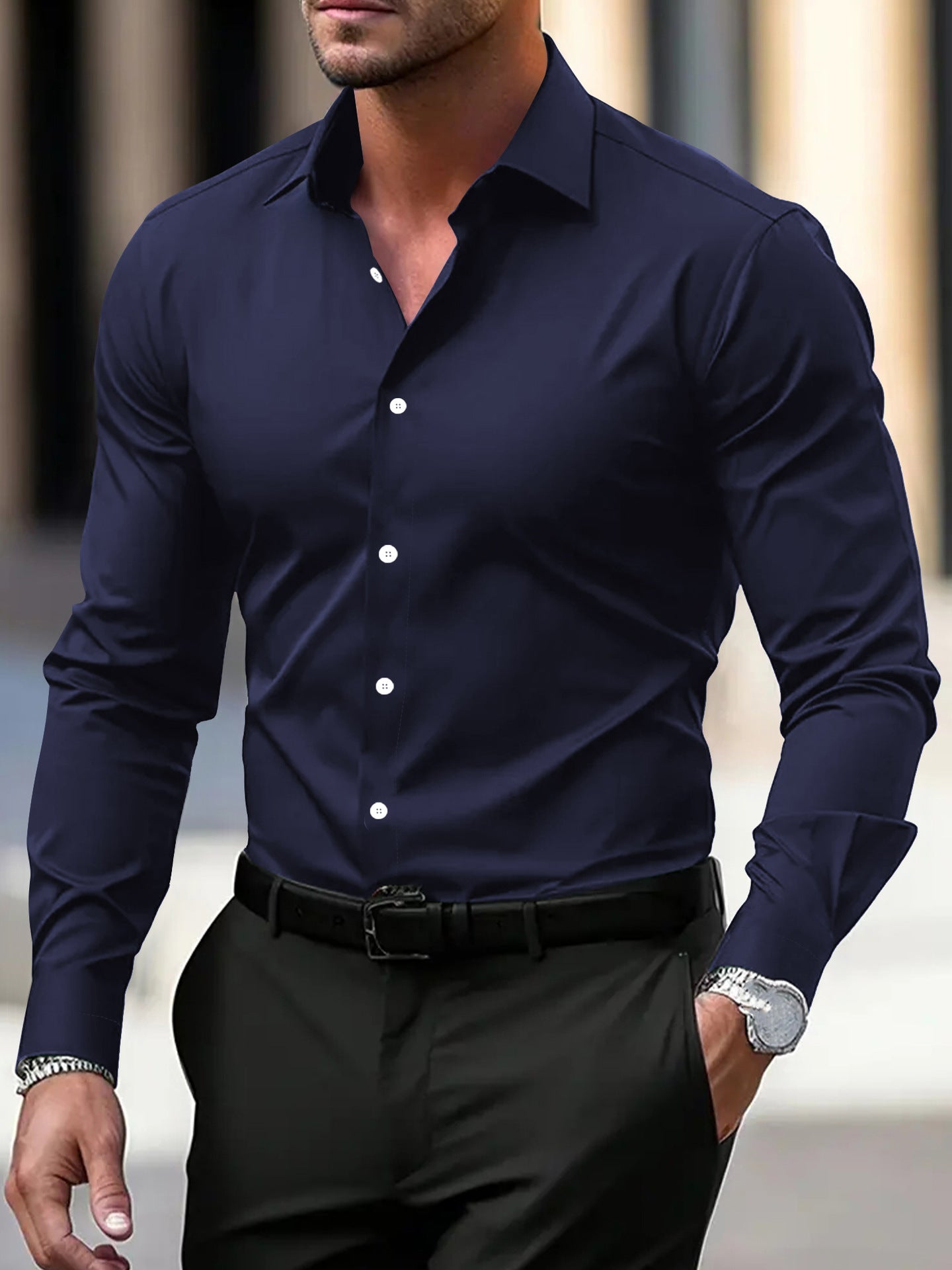Men’s Velvet Cardigan Sweater – Soft Long Sleeve Casual Style